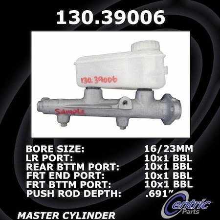 Centric Parts Premium Brake Master Cylinder, 130.39006 130.39006